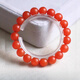 DL 1998 Pangdonglai Qualität Baoshan Nanhong Armband Tianlan Achatarmband Yunnan Matt Frosted Persimmon Red Round Perlen Y7374