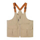 Hong Kong style brand dual-purpose crossbody bag personalized functional vest bag multi-pocket large-capacity variable backpack vest khaki L (suitable for height 175*180cm)