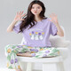 
Jinrenchu ​​pajamas for women in summer pure cotton short-sleeved trousers cartoon sweet girl summer home clothing set 9720 single size M code [recommended to wear 80-100 Jin [Jin equals 0.5 kg]]