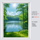 Yonghuan paysage auto-adhésif stickers muraux autocollants portes autocollants muraux chambre chambre belle et chaude fausses fenêtres peinture murale tm12807 extra grande 140x180cm