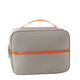 Gray Duck (None) New Certificate Storage Bag Family Passport Document Storage Box Large Capacity Contrast Color Portable Travel Card Case Storage Bag Gray Three-layer Lock [35x26x11cm]