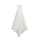 Cher Love Love blanc <su cocoon> Strapbre de mariée en satin français Robe de mariée principale Blanc Simple de fiançailles de mariée Simple Cocoon 丨 S _165