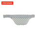 SPRAYGROUND Shark Mouth 25 new gray and white checkerboard chest bag trendy sports and casual crossbody bag commuting waist bag gray and white