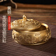 Ornements de bureau en laiton de cendrier pour la maison Chinois Retro Bronze Cendre des ornements antiques pour Double Dragons et Phoenix Double Dragon Cendre de cendrier (environ 695 grammes)