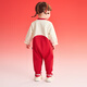 Balabala shopping mall same style children's jumpsuit girls' velvet sweatshirt spring 2025 new season white and red tone 00416 90cm