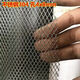 304 stainless steel mesh 304 stainless steel small hole diamond mesh steel wire mesh decorative mesh security anti-theft mesh steel plate galvanized steel plate 8*10 mesh-1.0 thick steel plate 60 cm wide-3 meters long (comes with cable ties and gloves)