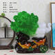 Sanqi Tiger Jade Baicai Ornaments Office Living Room Entrance Wine Cabinet Home Crafts and Decoration Opening Gifts AB-1391