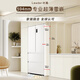 Haier refrigerator produces 518 ultra-thin zero-embedded 491-liter French multi-door four-door first-class energy-efficiency dual-frequency household large-capacity bottom cooling dry and wet storage leader 594mm ultra-thin zero-embedded + EPP ultra-clean system + three-speed temperature change