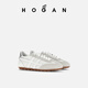 Hogan Frauenschuhe Neue Läufer Serie H693 Fashion Retro bequeme Freizeitschuhe Eins Schuhe Weiß/Silberschwanz 37.5