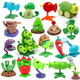 Plant vs. Zombies Подлинный авторизованный набор игрушек серия мальчиков фигурные модели серии 686-109 Пиратский гигант + стрелок гороха + Дейв