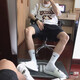 Nike Sports Socken für Männer und Frauen Sportsocken atmungsaktive schweißabsabsorbierende Fitness-Basketball-Socken Mid-Tube-Socken 6 Paar Weiß (Langrohr l 42/44)