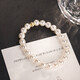 Die 1. Runde Shijia Pearl Armband Wassermelone Runde Perle Klassiker Einfaches Armband Geburtstagsgeschenk Nische High-End-Armband