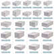 Vinoya Clothing Storage Box Plastic Storage Box Drawer Transparent Wardrobe Storage Box Underwear Storage Box Clothing Organizer C3523 Depth 45 Width 35 Height 23 Meter gray transparent one-pack