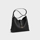 Charles/Keith25 Summer Nuevo producto de piel de oveja suave Single Shoulder Crossbody Bag Bag SL2-40681199 Negro M