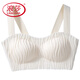 浪莎（LangSha）乳胶防走光美背心式文胸薄款内衣女小胸聚拢无钢圈纯欲性感收副乳 香槟(单 件) M ：32/70ABC