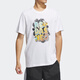 T-shirt à manches courtes imprimé à manches courtes Adidas NEO respirant pour hommes
