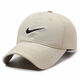 MICHAEL JORDAN-NIKE hat spring and autumn style peaked cap outdoor couple sun protection face display men's sun hat casual fishing sunshade Nike quick-drying embroidered letter hook black Nike adjustable (55-60cm)