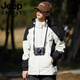 吉普（JEEP）冲锋衣男女秋冬季户外三合一可拆卸外套防风防水情侣登山服男 粉酒红女款 单件外套 5XL 【宽松效果请拍大一码】