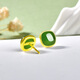 Des boucles d'oreilles Jade Jade Jade, milléaires, des boucles d'oreilles Jade Jasper, des boucles d'oreilles exquises, six QZX830i