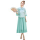 Robe de marque de luxe légère ehangy pour les femmes 2025 Été Nouveau style chinois à la mode et polyvalent robe en deux pièces Green M