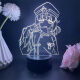 Chiyou anhela convertirse en una bailarina de figura mágica, Duna, Lis, Tenkawa Kaori, animación de luz nocturna circundante, grietas sobre fondo blanco, toque de 7 colores, USB+compartimento de batería 4877 Tenkawa Kaori
