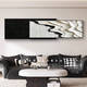 
Pupan black and white style minimalist living room sofa background wall decoration painting abstract hanging painting sense mural new style dictionary style B style 33*80+26*80=overlapping total length 12035mm aluminum