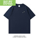 
Nali niche design simple pin printed short-sleeved T-shirt for 2025 summer new loose cotton round neck half-sleeved T-1449-pin-black M