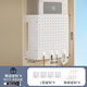 Qinkai gas water heater shielding cover, hole plate under the wall-mounted boiler to cover the gas pipe, decorative kitchen shelf, basic model + 4 hooks (), width 35*height 30*depth 17cm