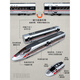 Fuxing Train à grande vitesse Modèle UMU Remote contrôle alliage Alliage Harmony Train Train Train Electric Train Men [Alloy Remote Control] 3 sections - Blanc