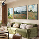 
Drawings of Dafen Van Gogh Monet’s living room decorative paintings Impressionist world famous paintings Oil paintings Sofa background wall hanging paintings Abstract triptych 90832/16792/2715 50*70 sides 100 oil canvas + aluminum alloy [gold box]