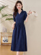 Vestido de marca de alta gama de lujo TJQ para mujeres 2025 Summer NUEVO estilo Camiseta de solapa informal Camiseta de la solapa informal Red Rojo L Sugerir 110-120Jin [Jin iguala 0.5 kg]