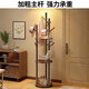 Quanpinwu solid wood rotating clothes rack floor-standing vertical coat rack clothes rack bedroom special clothes drying advanced storage walnut 2