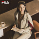 FILA 杨幂同款|斐乐官方时尚女装针织长袖外套2025秋新款休闲宽松上衣 潮汐泡沫灰-GY M 165/84A/M