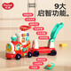 Huile Toys Multifonctionn Early Education Education Toys Poussez et tirez Train Baby Walker Enfants de 1 à 3 ans Garçons et filles Cadeaux Zhiques 4-en-1 Train multifonctionnel D8990