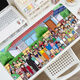 Long mouse pad Crayon Shin-shirt's extra-large computer desk pad high-value keyboard pads can be washed and cleaned ZZ2694/Shin Shin-shirt [57cm*33cm thick 3mm]