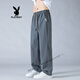 Playboy (Playboy) Mesh atmungsfreie Eisseide-Hosen für Männer Sommer Neue coole, schnell trocknende Mückenhosen für Männer für Männer, die gerade lose Casual Sports Hosen K6636 Militärgrün M (ca. 90 ~ 110 Jin [Jin gleich 0,5 kg] kann getragen werden können)