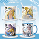 NID Summer Battle Barge Brandt Phoebe Canterella Zanne Swimsuit Периферическая питьевая чашка чашка аниме -керамическая кружка [белая одиночная чашка] TJ4877 изысканный [Muk] + Coaster + Cup Lid