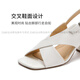 Harson Fashion High Heel Sandals 2025 Summer Nuevo estilo exquisito manta de pescado zapatos de pescado HM257140 BEIGE OVE OVELO 34