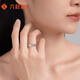 Liuguifu jewelry platinum ring for women Pt950 platinum car flower blessing ring birthday gift about 3.55g
