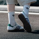 阿迪达斯（adidas）男鞋 2025夏季新款低帮穿搭潮流休闲运动鞋舒适耐磨学生板鞋子男 IH4882/白绿/德训鞋/主推 43
