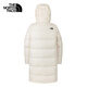 The North Face North Down Jacket for Women Mid-Length Outdoor Warm Gooseberry 81SA Off-White/QLI XL