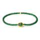 Oriental Jade Ice King Green Millet Beads Ultra-Fine Bracelet Spicy Green Gourd Jade Bracelet Lucky Fortune Birthday Gift for Women