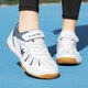 
Double Star Badminton Shoes Children's 6-13-year-old boys and girls' professional mesh breathable competition sports shoes for youth table tennis shoes white and blue 36