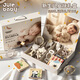 Jule Baby Neugeborenes Treffen Geschenk Babyspielzeug 0-6 Monate High-End-Geschenkbox Geburtstag Vollmond Zahnungskleber Praktische Rassel Baby 0