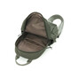 Women's backpack lightweight nylon small schoolbag simple and versatile backpack crossbody bag khaki
