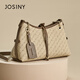 Bolsa de hombro Zhuosini con cremallera impresa en la bolsa europea y americana que viaja en el hombro versátil temperamento de San Valentín Bolsa de axilas Presbyopia Caki