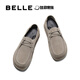 Belle Retro Trend Zapatos casuales Zapatos para hombres 2025 Nuevos zapatos de canguro de suela suave Zapatos de trabajo al aire libre A1925am5 PREVENT GRIS [Versión de actualización de primera generación] 41 (255 mm)