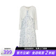 S.DEER San Dioxia Personalized Women's Retro Floral Mesh Knitted Skirt Set S242Z1421 Ben White/9B S 160