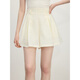Fan Silan Bamboo Fiber Lace Spliced ​​Shirt Shorts Two-piece Set Women's Summer 2025 New All-match Set 2685/2540 Shorts M