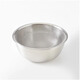 MUJI stainless steel basin tableware household kneading basin vegetable washing basin and basin cooking basin silver L diameter 22*height 9.1cm